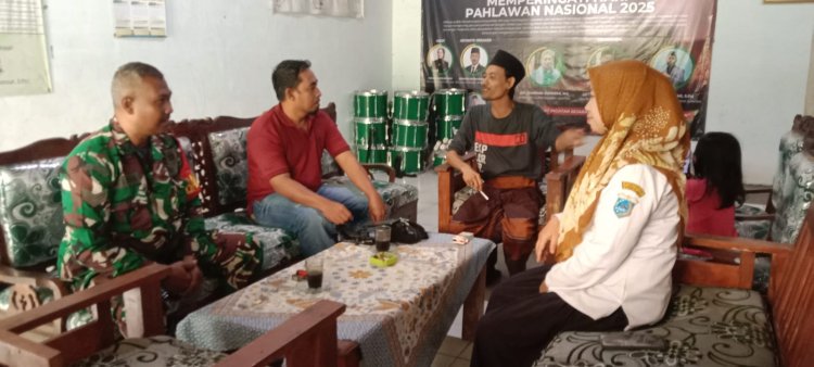 Serka Altaupik Babinsa Koramil 0105/Mandalawangi Laksanakan Komsos Bersama Kepala Yayasan Darulhuda Cikoneng