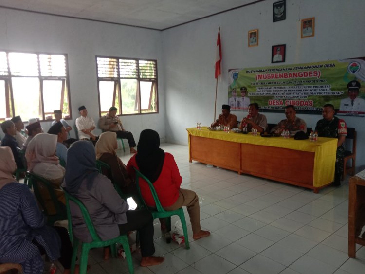 BABINSA KORAMIL 0103/BANJAR HADIRI MUSRENBANGDES DESA CIBODAS