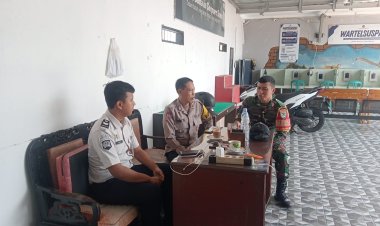Serda Muhamad Jajang Babinsa Koramil 0101/Pandeglang Laksanakan Monitoring Wilayah Bersama Bhabinkamtibmas di Rutan Kelas IIB Pandeglang