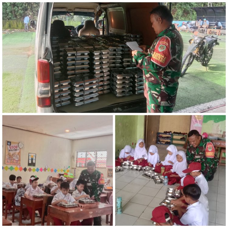 KORAMIL 0107/SAKETI  Pendampingan Penyaluran Makan Bergizi Gratis (MBG)