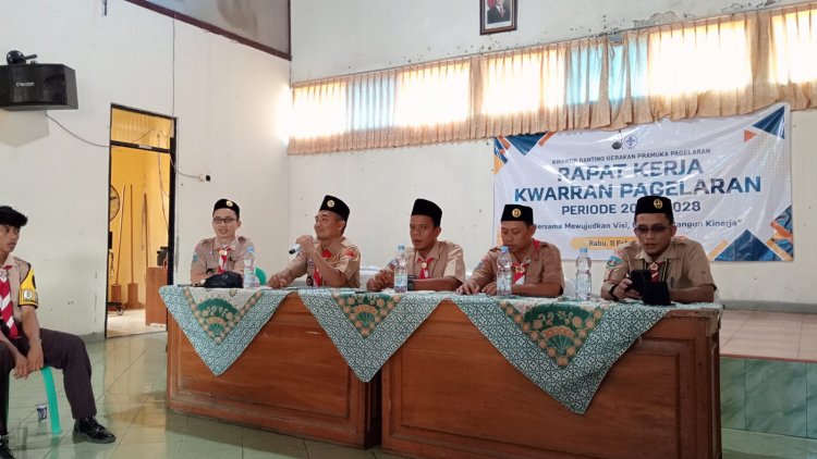 Koramil 0111/Pagelaran Kodim 0601/Pandeglang  Serka Yatno Hadiri Rapat Kerja Pengurus Kwaran Pagelaran Periode 2025–2028