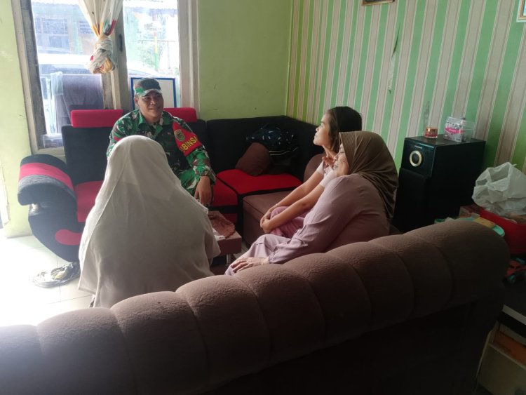 Kopka Syahrul Melaksanakan Kegiatan Komsos Babinsa Koramil 0104/Cimanuk