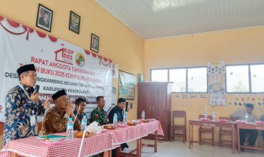 Babinsa Koramil 0105/Mandalawangi Hadiri Rapat Anggota Tahunan KDMP Desa Kurung Kambing Tahun Buku 2025