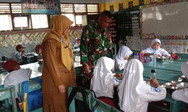 PENDAMPINGAN PENYALURAN PROGRAM MAKAN BERGIZI GRATIS (MBG)  KORAMIL 0105/MANDALAWANGI
