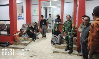 BABINSA KORAMIL 0101/PANDEGLANG LAKSANAKAN MONITORING DAN PENGECEKAN KORBAN LEDAKAN TABUNG GAS ELPIJI 3 KG