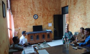 Babinsa Koramil 0103/Banjar Hadiri Musyawarah Program Makan Bergizi Gratis (MBG) di Kecamatan Kaduhejo