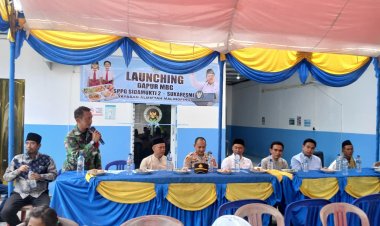 BABINSA KORAMIL 0117/PANIMBANG LAKSANAKAN KOMSOS PADA KEGIATAN LAUNCHING DAPUR MBG SPPG SIDAMUKTI