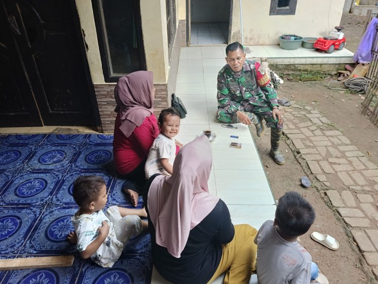 Kegiatan Komunikasi Sosial (Komsos) Babinsa Koramil 0103/Banjar