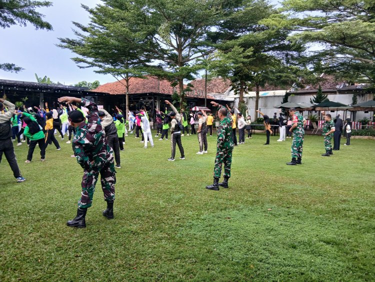 Kegiatan Senam Bersama dalam Rangka Hanniversary Horison Altama Pandeglang ke-12 Tahun