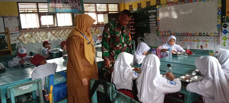 PENDAMPINGAN PENYALURAN PROGRAM MAKAN BERGIZI GRATIS (MBG)  KORAMIL 0105/MANDALAWANGI