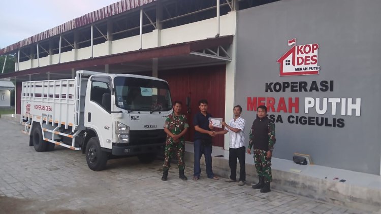 Pendampingan Penjemputan dan Serah Terima Kendaraan Truk KDKMP Desa Cigeulis