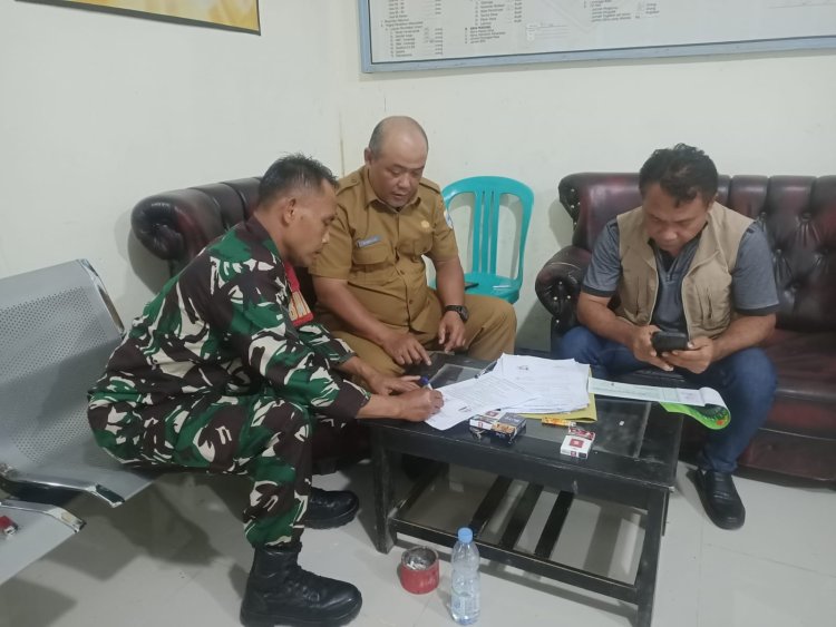 Babinsa Koramil 0102/Cadasari Dampingi Penyerahan Lahan untuk Pembangunan KDKMP di Desa Tanagara