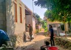 Babinsa Koramil 0101/Pandeglang Monitoring Progres RTLH di Kampung Talaga, Kelurahan Karaton
