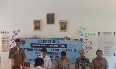 Launching SPPG Yayasan Nizam Muttaqi Mitra Bangsa di SDN 1 Cimoyan, Wujud Dukungan Pemenuhan Gizi Anak Sekolah