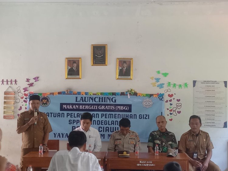 Launching SPPG Yayasan Nizam Muttaqi Mitra Bangsa di SDN 1 Cimoyan, Wujud Dukungan Pemenuhan Gizi Anak Sekolah