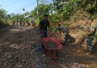Gotong Royong TMMD Ke-129 Bangkitkan Semangat Pembangunan Desa Patia