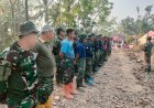 Personel Satgas TMMD Ke-129 Gelar Apel Pagi dan Evaluasi, Tekankan Keselamatan Kerja di Tengah Teriknya Musim Kemarau