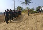 Satgas TMMD Ke-129 Kodim 0601/Pandeglang Awali Hari Ke-21 dengan Apel Pagi dan Doa Bersama Demi Kelancaran Tugas