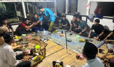 Satgas TMMD Ke-129 Kodim 0601/Pandeglang Hadiri Undangan Marhabaan Bersama Warga Kampung Pangburangan