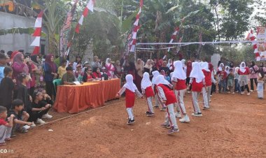 Anggota Satgas TMMD ke-129 Kodim 0601/Pandeglang Turut Jadi Juri Lomba di Desa Pasirgadung