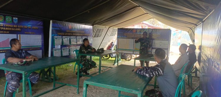 DAN SSK TMMD Ke-129 Laksanakan Evaluasi Hasil Pekerjaan Selama 23 Hari, Pastikan Sasaran Fisik Rampung Tepat Waktu