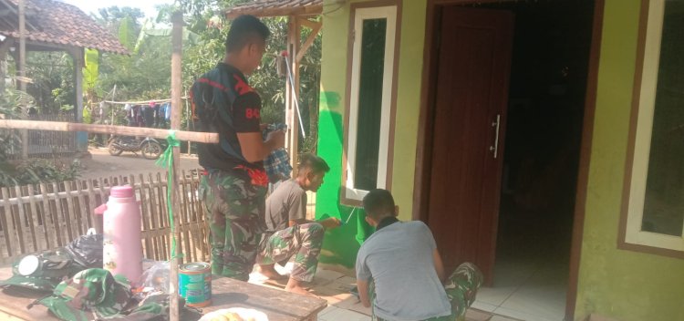 Satgas TMMD ke-129 Laksanakan Perehaban Rumah Tidak Layak Huni di Desa Pasirgadung