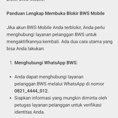 Cara buka blokir bws mobile banking yg terblokir