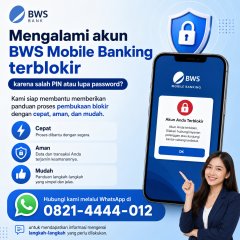 Bantuan Buka Blokir Akun BWS Mobile Banking